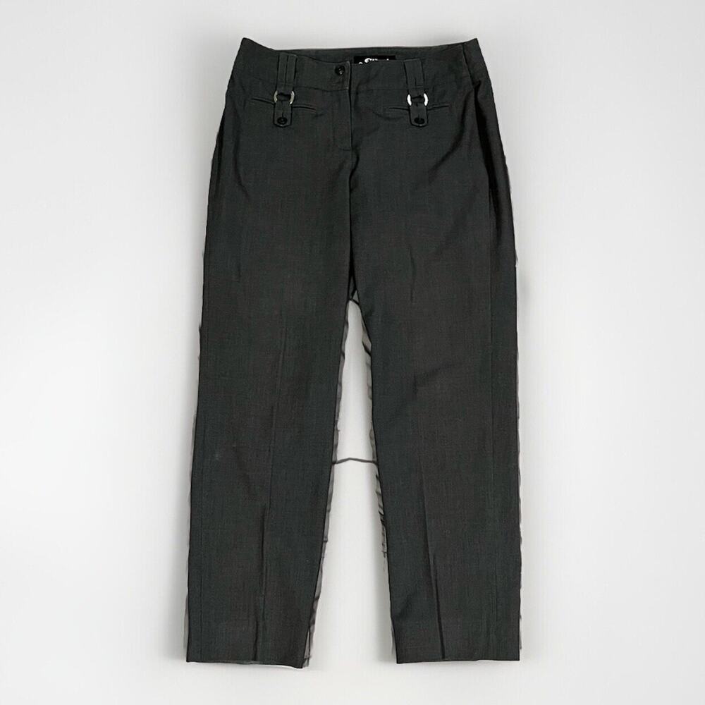 Sharagano EUC Women’s Grey Dress Pants Size 8 32x28.5” Flat Front